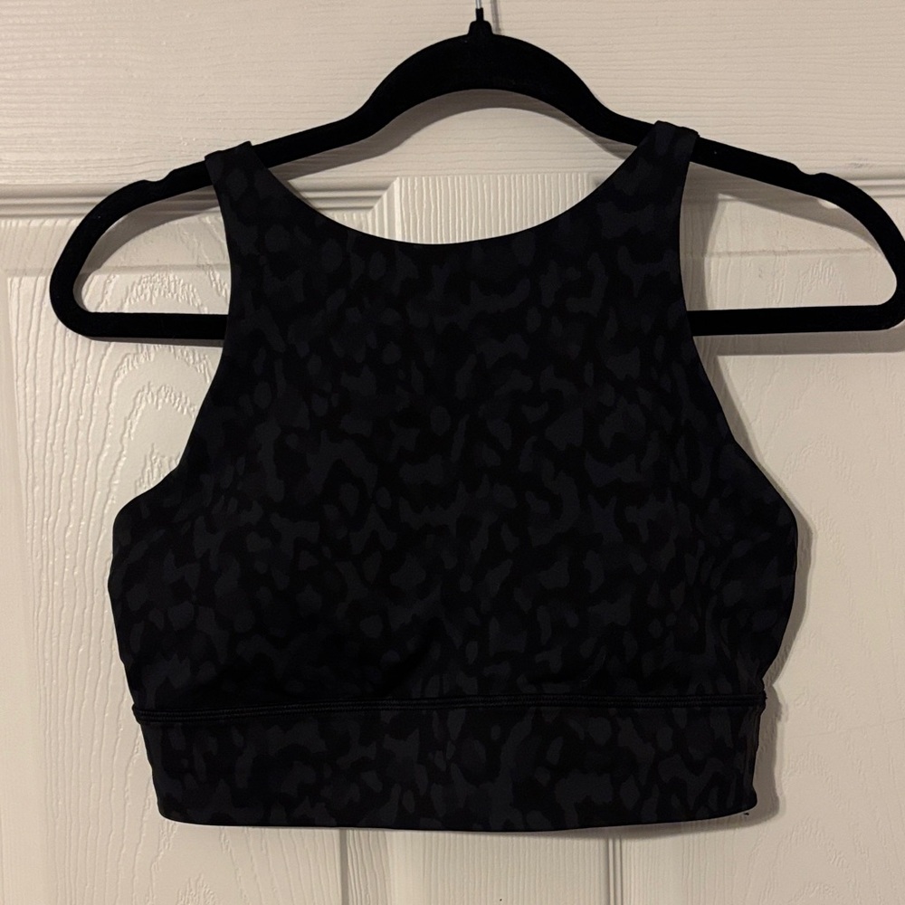 Lululemon Energy Bra High Neck Long Line *Medium Support B-D Formation Camo Deep